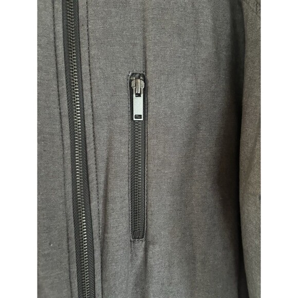 Banana Republic Bonnet Jacket Size XL Gray Pockets Zip Closure Medium Weight - Picture 3 of 9